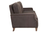 Image of Fitzgerald Cocoa "Quick Ship" Leather Living Room Furniture Collection