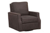 Image of Fitzgerald Cocoa "Quick Ship" Leather Living Room Furniture Collection