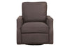 Image of Fitzgerald Cocoa "Quick Ship" Leather Living Room Furniture Collection