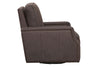 Image of Fitzgerald Cocoa "Quick Ship" SWIVEL Traditional Top Grain Leather Pillow Back Chair