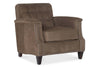 Image of Fitzpatrick Leather Tufted Biscuit Back Accent Club Chair