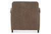 Image of Fitzpatrick Leather Tufted Biscuit Back Accent Club Chair