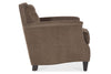 Image of Fitzpatrick Leather Tufted Biscuit Back Accent Club Chair