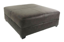 Gaines "Ready To Ship" 44 Inch Square Leather Ottoman With Storage (Photo For Style Only)