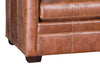 Image of Hadley Contemporary Track Arm Leather Sofa Collection