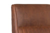 Image of Hayes Small Scale Track Arm Ribbed Tight Back Leather Recliner