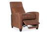 Image of Hayes Small Scale Track Arm Ribbed Tight Back Leather Recliner