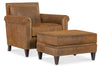 Image of Hollis Leather Accent Club Chair