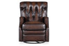 Image of Karl Vortex Leather "Quick Ship" POWER Swivel/Glider Recliner