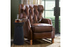 Image of Karl Vortex Leather "Quick Ship" Tufted Push Back Recliner