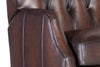 Image of Karl Vortex Leather "Quick Ship" Tufted Push Back Recliner