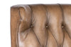 Image of Karl Nature Leather "Quick Ship" Tufted Push Back Recliner