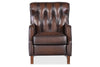 Image of Karl Vortex Leather "Quick Ship" Tufted Push Back Recliner