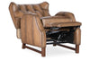 Image of Karl Nature Leather "Quick Ship" Tufted Push Back Recliner