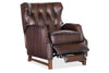 Image of Karl Vortex Leather "Quick Ship" Tufted Push Back Recliner