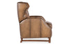 Image of Karl Nature Leather "Quick Ship" Tufted Push Back Recliner