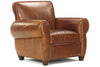 Image of Tribeca "Ready To Ship" Leather Club Chair And Ottoman Combo (Photo For Style Only)