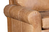 Image of Lloyd 111 Inch Transitional Leather Pillowback Sofa