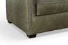 Image of London 91 Inch Traditional Tufted Two Cushion Leather Sofa