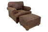 Image of Maverick Leather Pillow Back Club Chair w/ Nailhead Trim