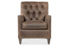 Image of Monty Tufted Leather Accent Club Chair