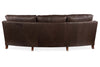 Image of Murray 102 Inch Contemporary Curved Conversation Leather Sofa