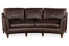 Image of Murray 102 Inch Contemporary Curved Conversation Leather Sofa