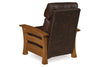 Image of Orson Arts And Crafts Style Mission Leather Recliner