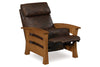 Image of Orson Arts And Crafts Style Mission Leather Recliner