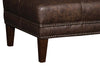 Image of Stefan 36", 42" Or 46" Inch Rectangular Leather Ottoman (3 Sizes Available)