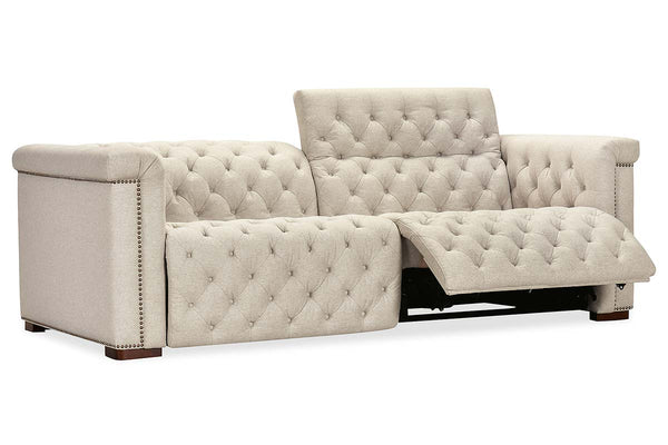 Savion Beach "Quick Ship" Power Chesterfield Fabric Furniture Collection