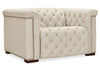 Image of Savion Beach "Quick Ship" Power Chesterfield Fabric Furniture Collection