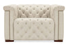 Image of Savion Beach "Quick Ship" Power Chesterfield Fabric Furniture Collection