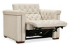 Image of Savion Beach "Quick Ship" Power Chesterfield Fabric Furniture Collection