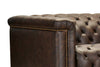 Image of Savion Saddlewood "Quick Ship" Leather Living Room Furniture Collection