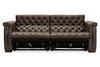 Image of Savion Saddlewood "Quick Ship" Leather Living Room Furniture Collection