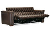 Image of Savion Saddlewood "Quick Ship" Leather Living Room Furniture Collection