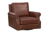 Image of Shelley Chaps SWIVEL "Quick Ship" Traditional Top Grain Leather Pillow Back Chair