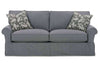 Image of Bethany Slipcovered Brown Loveseat "Ready To Ship" (Photo For Style Only)