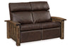 Image of Stockton Roughsawn Mission Style Reclining Leather Seating Collection