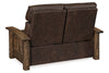 Image of Stockton Roughsawn Mission Style Reclining Leather Seating Collection