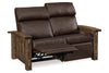 Image of Stockton Roughsawn Mission Style Reclining Leather Seating Collection