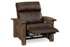 Image of Stockton Roughsawn Mission Style Reclining Leather Seating Collection