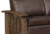 Image of Stockton Roughsawn Mission Style Reclining Leather Seating Collection