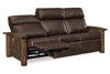 Image of Stockton Roughsawn Mission Style Reclining Leather Seating Collection