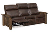 Image of Stockton Roughsawn Mission Style Reclining Leather Seating Collection