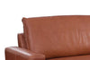 Image of Ted Saddle 97 Inch "Quick Ship" Modern Top Grain Leather Lounge Sofa