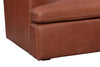 Image of Ted Saddle 97 Inch "Quick Ship" Modern Top Grain Leather Lounge Sofa