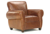 Image of Tribeca "Ready To Ship" Leather Club Chair And Ottoman Combo (Photo For Style Only)