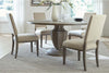 Image of Valencia 5-Piece Havana Brown Round Pedestal Dining Table Set